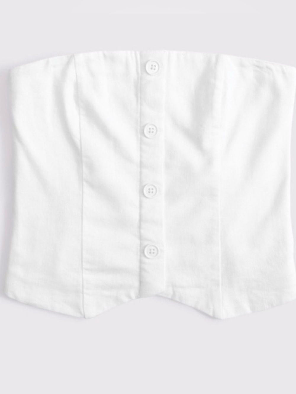 Abercrombie & Fitch Strapless Linen Top